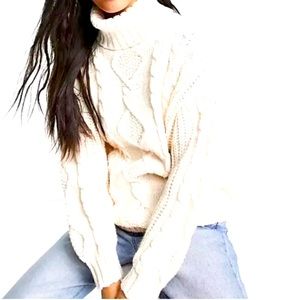 Primary beautiful cable sweater is great condition